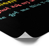 Im An Excellent Wife Just Ask My Wife  Poster (Ecke)