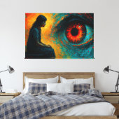 Im Angesicht der Einsamkeit Leinwanddruck (Insitu (Schlafzimmer))