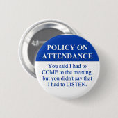 Im Anschluss an die Richtlinie über die Mitarbeite Button (Vorne & Hinten)