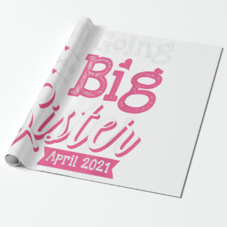 Im April 2021 werde ich eine große Schwester werde Geschenkpapier