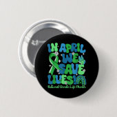 Im April Rettete wir Organspende für Leben Button (Vorne & Hinten)