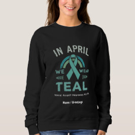 Im April tragen wir Aquamarine Aufklärung über bew Sweatshirt