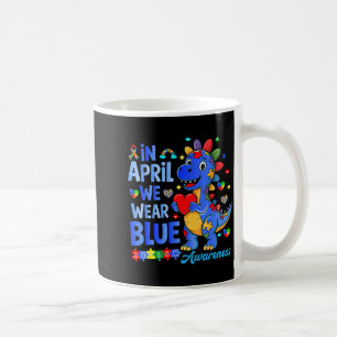 im April tragen wir Blau für Autismus-Bewusstsein Kaffeetasse