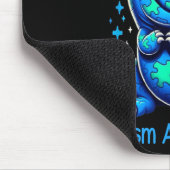 Im April tragen wir Blauer Autismus Bewusstsein Mo Mousepad (Ecke)