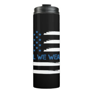Im April tragen wir blaues Vintage-amerikanisches Thermosbecher