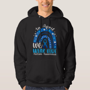 Im April tragen wir Blue Autism Awareness Leopard  Hoodie