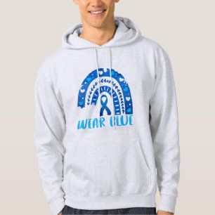 Im April tragen wir Blue Autism Awareness Leopard  Hoodie