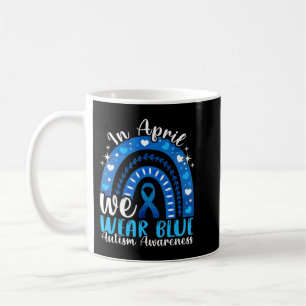 Im April tragen wir Blue Autism Awareness Leopard Kaffeetasse