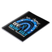 Im April tragen wir Blue Autism Awareness Leopard Notizblock (Linke Seite)