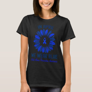 Im April tragen wir Blue for Child Missuse Awarene T-Shirt
