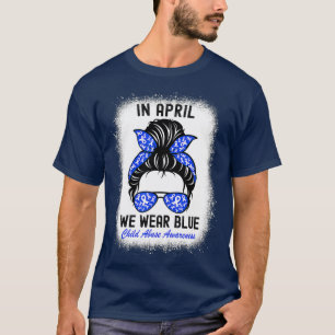 Im April tragen wir Blue for Child Missuse Awarene T-Shirt