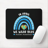 Im April tragen wir Blue Rainbow Autism Awareness  Mousepad (Mit Mouse)