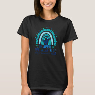 Im April tragen wir Bluerainbow Autismus-Bewusstse T-Shirt