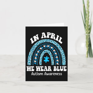 Im April tragen wir das Blue Autismus Awareness Mo Karte
