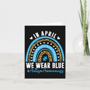 Im April tragen wir das Blue Autismus Awareness Mo Karte