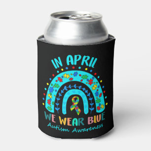 Im April tragen wir den blauen Autismus Awareness Dosenkühler