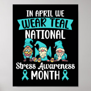 Im April tragen wir ein Aquamarines nationales Str Poster