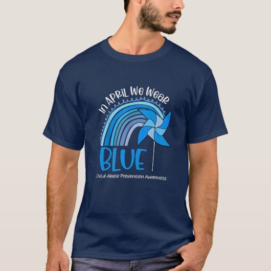 Im April tragen wir eine blaue Ahnung von Kindesmi T-Shirt (Vorderseite)