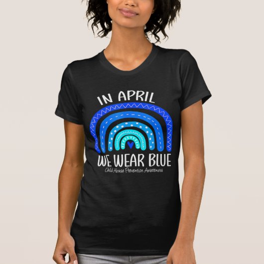 Im April tragen wir eine blaue Ahnung von Kindesmi T-Shirt (Vorderseite)