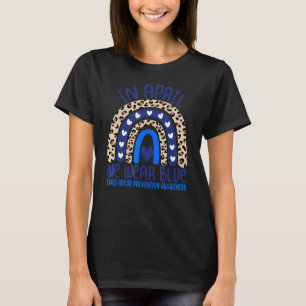 Im April tragen wir eine blaue Coole Prävention vo T-Shirt