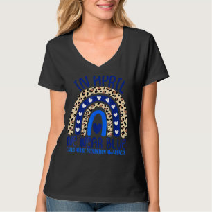 Im April tragen wir eine blaue Coole Prävention vo T-Shirt