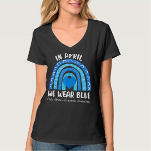 Im April tragen wir eine blaue Coole Prävention vo T-Shirt
