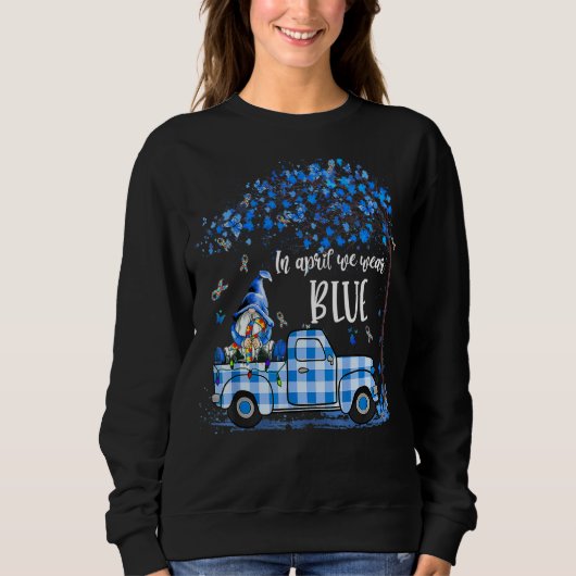 Im April tragen wir einen Blue Autismus Awareness Sweatshirt (Vorderseite)