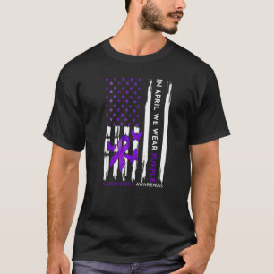 Im April tragen wir einen Lila Sarcoidose-Sensibil T-Shirt
