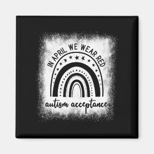 Im April tragen wir Rot - #redstattdessen - Akzept Magnet