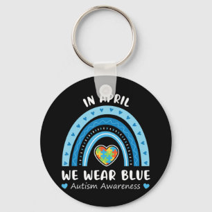 Im April trägt We Wear Blue Shirt das perfekte Ge Schlüsselanhänger