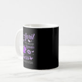 Im April Wevender High Heels Stress Awareness Kaffeetasse (Vorderseite Links)