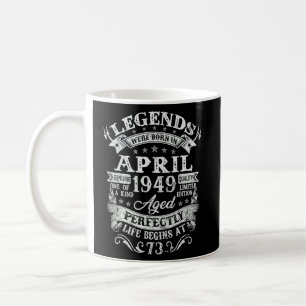 Im April wurden im 73. Geburtstag Dekorationslegen Kaffeetasse