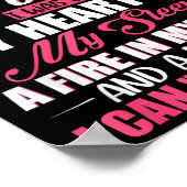 I'm Aquarius Woman With A Mouth I Can't Control Fu Poster (Ecke)