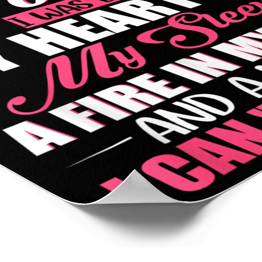 I'm Aquarius Woman With A Mouth I Can't Control Fu Poster (Ecke)