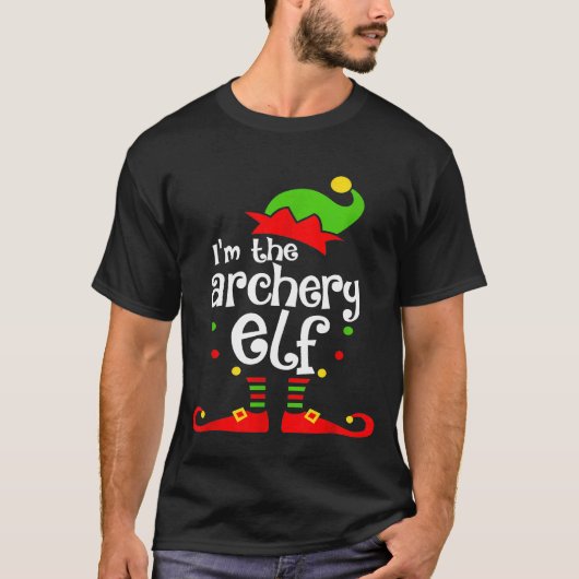 Im Archery Elf Xmas Familienfreund Weihnachten pro T-Shirt (Vorderseite)