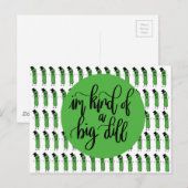 "IM ART EINER GROSSEN DILL" POSTKARTE (Vorne/Hinten)