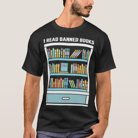I'm at The Banned Books I Read Banned Books T-Shirt (Vorderseite)
