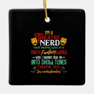 Im Atre Nerd auf Bühne Schauspielerin liebt Schaus Keramikornament