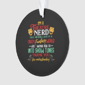 Im Atre Nerd auf Bühne Schauspielerin liebt Schaus Ornament (Vorderseite)