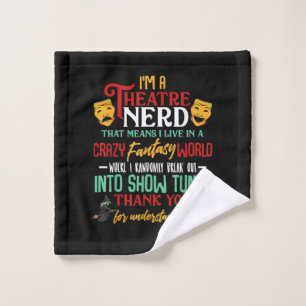 Im Atre Nerd auf Bühne Schauspielerin liebt Schaus Waschlappen