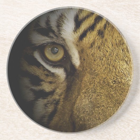 Im Auge eines Tigers Getränkeuntersetzer (Vorne)