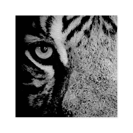 Im Auge eines Tigers Gummistempel (Prägung)