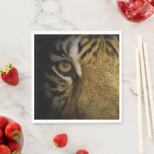 Im Auge eines Tigers Serviette