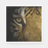 Im Auge eines Tigers Serviette (Vorderseite)
