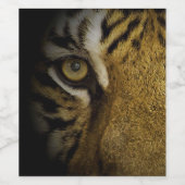 Im Auge eines Tigers Weinetikett (Einzelnes Label)