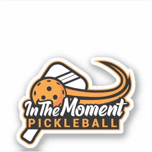 Im Augenblick Die Pickleball den Aufkleber schneid (Vorderseite)