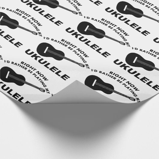 Im Augenblick würde ich vielmehr den UKULELE. Geschenkpapier (Ecke)