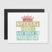 Im August Geborene Personen - August zum Geburtsta Magnetkarte (Vorne/Hinten)