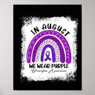 Im August tragen wir ein Lila Bewusstsein für Über Poster