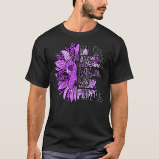 Im August tragen wir ein Lila Überdosierungsbewuss T-Shirt